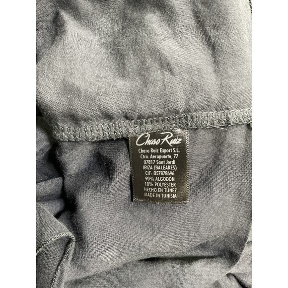 Charo Ruiz Black Cotton Midi Dress Size M - Picture 4 of 4